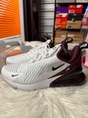Nike Air Max 270 Night Maroon, Black & White